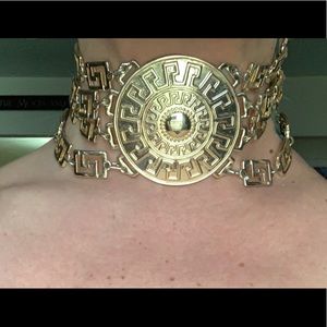 VERSACE H&M gold choker